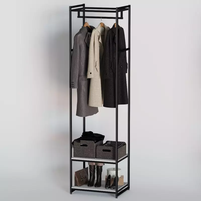 ARMADIO A2260-09-ЧБ — узкая секция одежды с двумя нижними полками